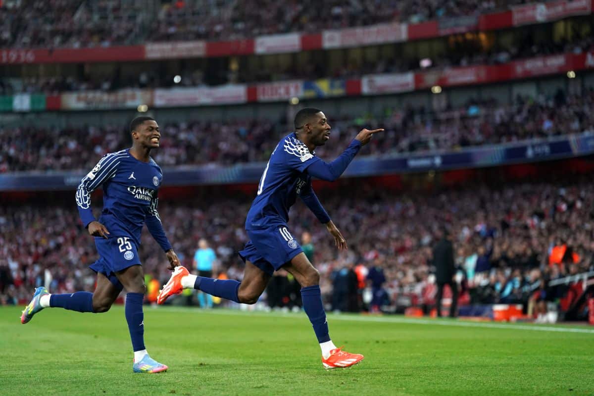 Il Psg vince la semifinale d’andata di Champions, 1-0 in casa Arsenal