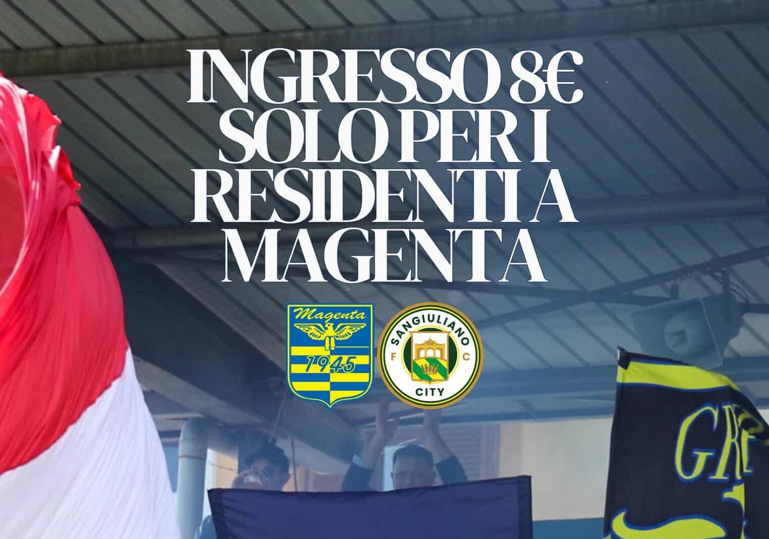 Calcio, Serie D. Anche con il Sangiuliano City ingresso promo per i residenti