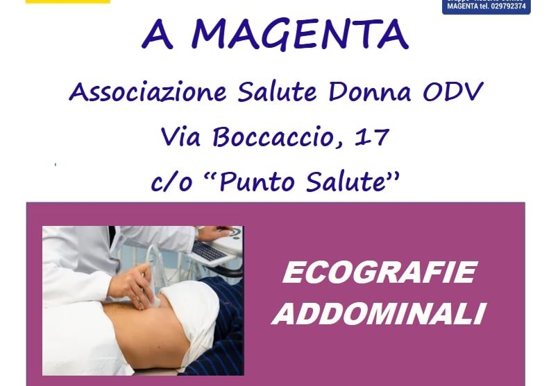 Magenta: anche le ecografie addominali nel punto salute di via Boccaccio