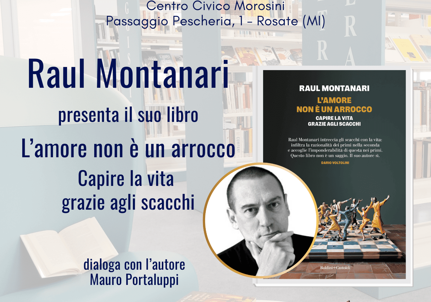Rosate. I prossimi eventi al Centro Civico Morosini – Biblioteca Comunale “don Luigi Negri”