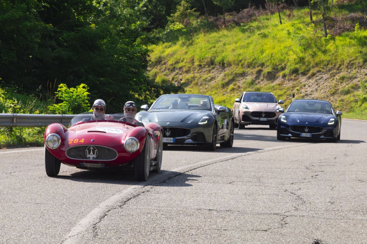 Alla 1000 Miglia Maserati celebra la sua storia tra stile e prestazioni