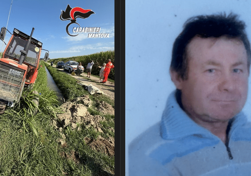 Lombardia: Imprenditore agricolo muore travolto dal trattore nel Mantovano.