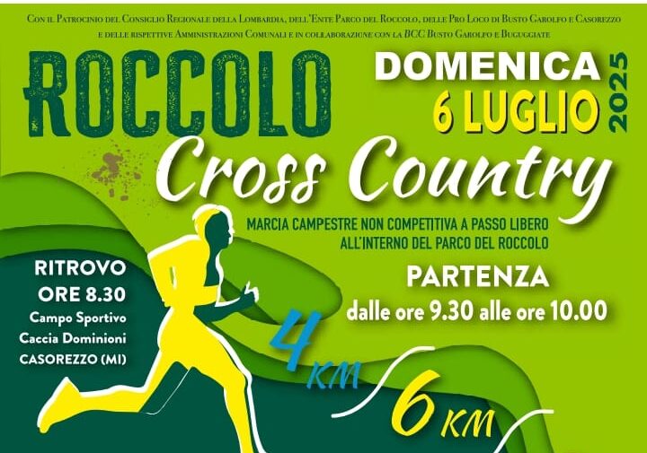 La Roccolo Cross Country da Casorezzo a Busto Garolfo debutta il 6 luglio