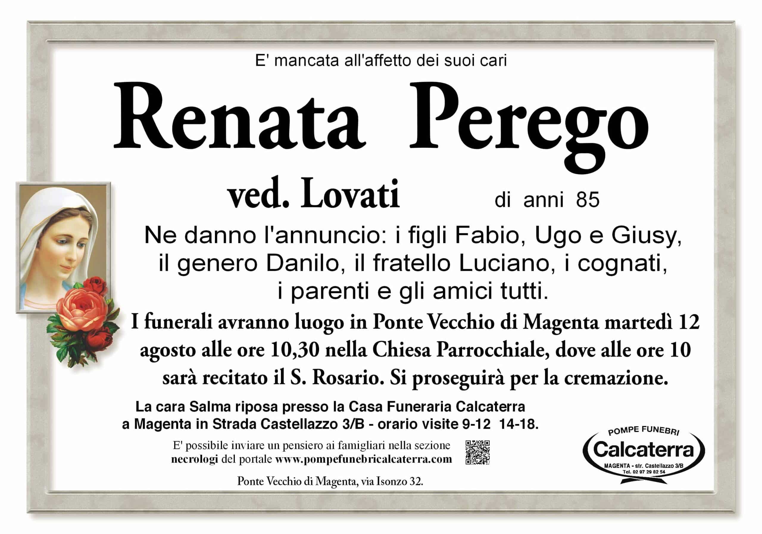 Pontevecchio di Magenta dice addio alla Renata: oggi i funerali