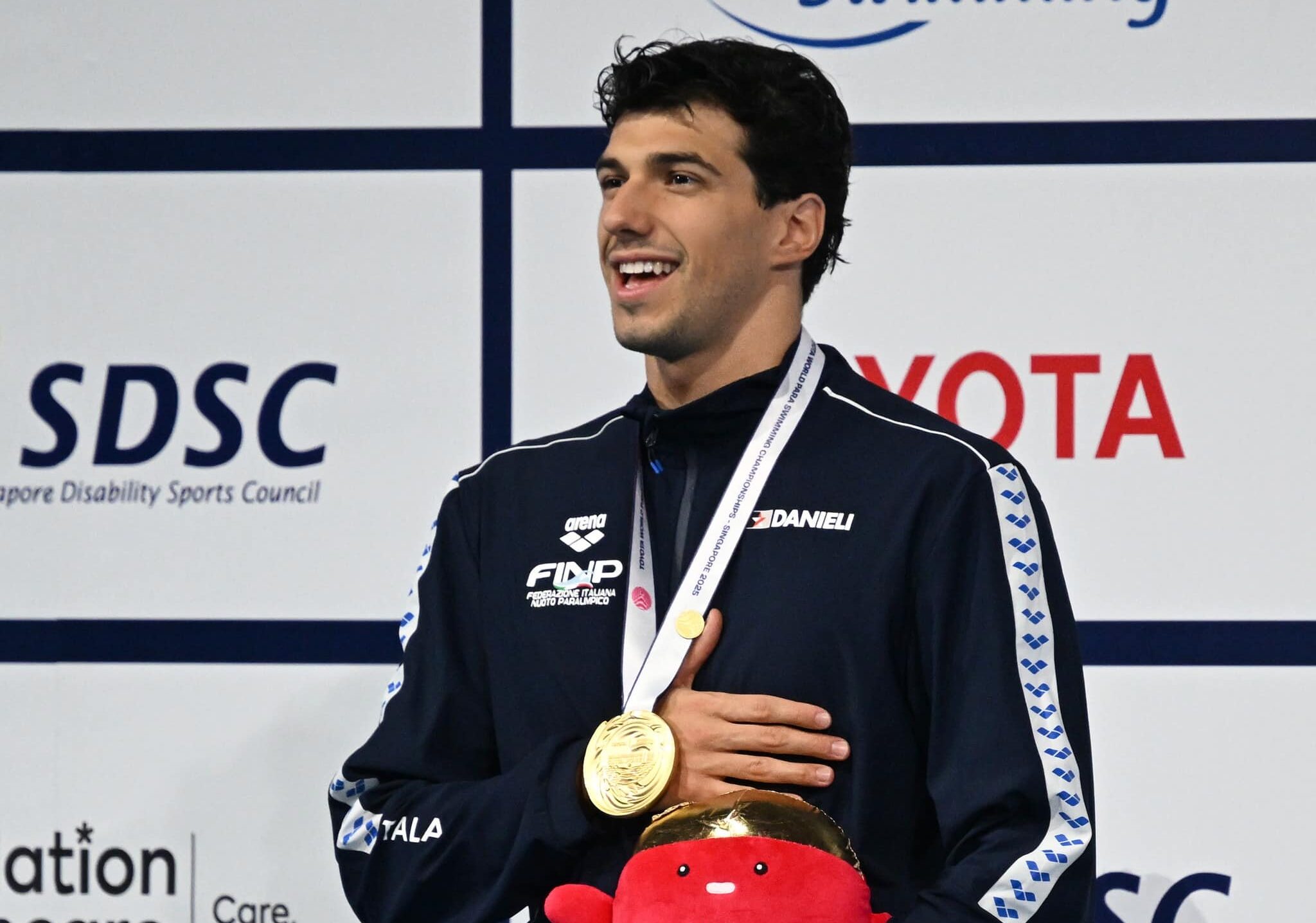 Mondiali nuoto paralimpico a Singapore: ‘Cannibale’ Barlaam a 3 ori, due argenti per Amodeo