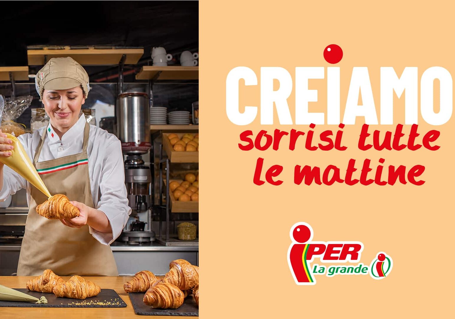 Iper La grande i con “Creiamo” svela l’arte del croissant, preparato ogni giorno nei suoi laboratori a vista
