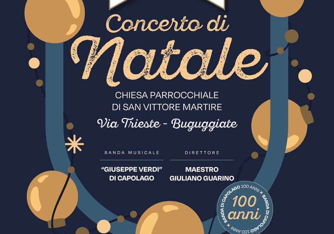 Il Natale risuona a Buguggiate con il concerto della Banda di Capolago il 7 dicembre in Chiesa