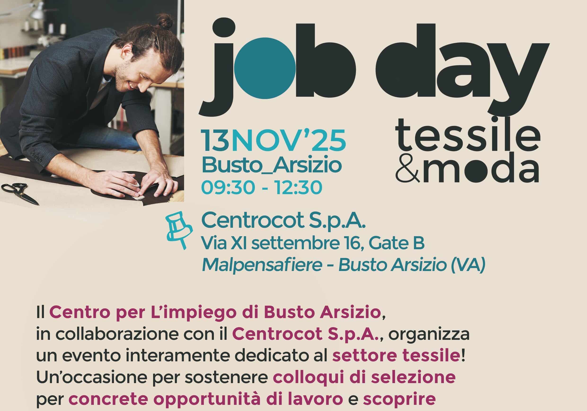 Lavoro. Il Job Day del Tessile arriva Busto Arsizio mercoledì 13 novembre