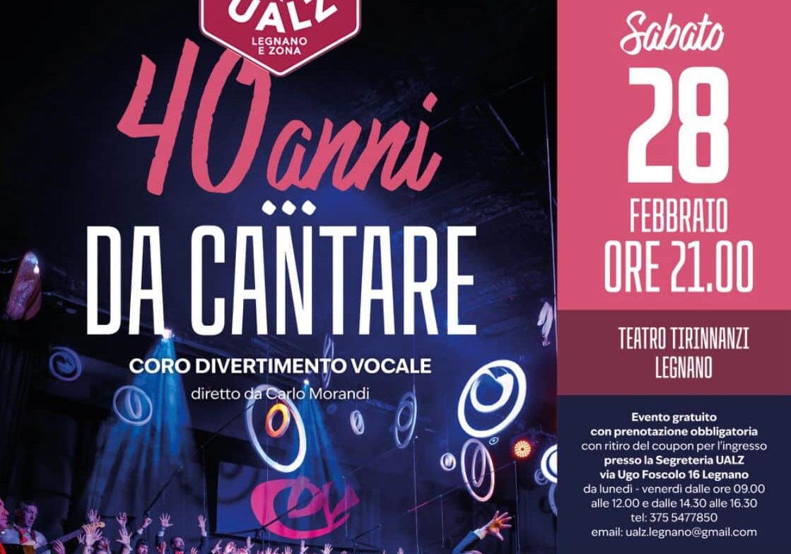 Tutto esaurito per lo spettacolo per i 40 di attività della UALZ di Legnano