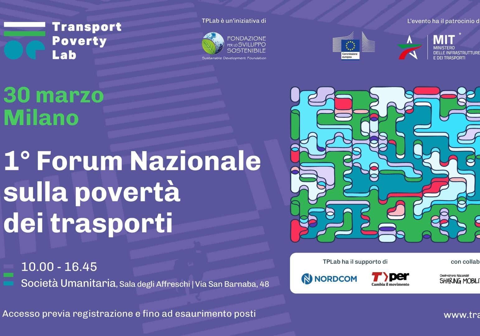 Mobilità: un diritto, non un lusso. A Milano il 1° Forum sulla Povertà dei Trasporti
