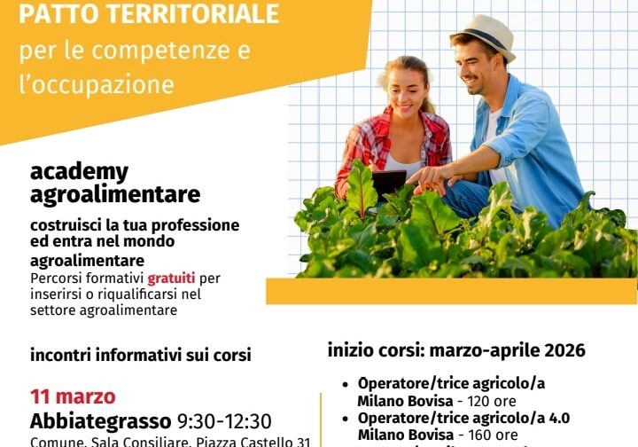 Academy Agroalimentare con Città Metropolitana ad Abbiategrasso