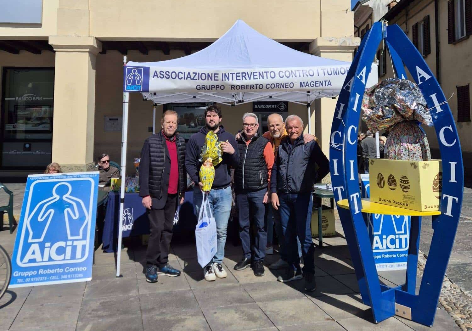 Magenta: due giorni con le uova pasquali di Aicit in piazza Liberazione