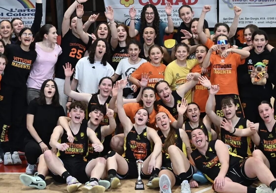 Basket: Under 19 femminile del Vittuone-Magenta sul podio a Pesaro