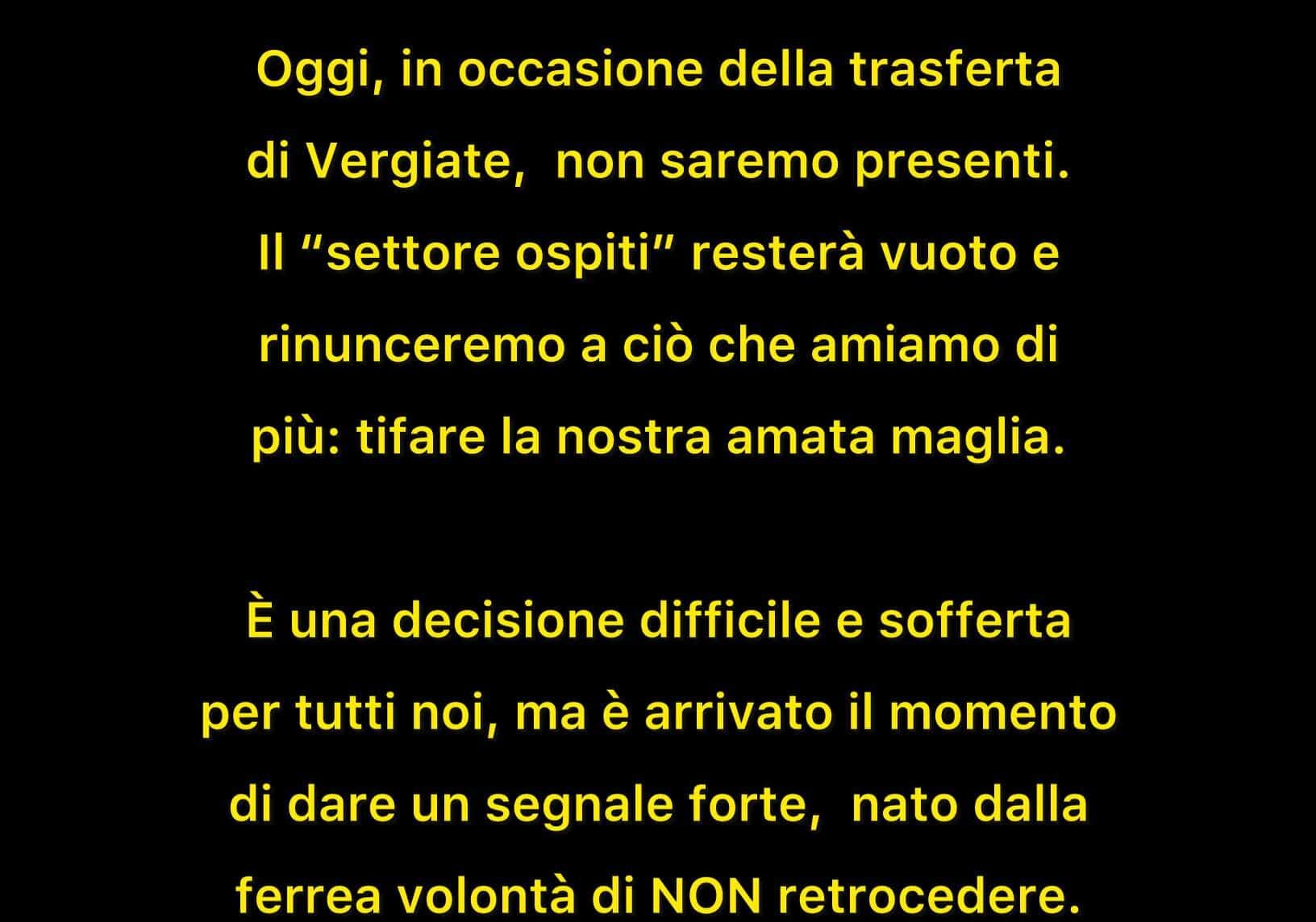 Magenta/calcio, il Gruppo Storico diserta la trasferta di Vergiate: “Scelta sofferta, ma serve un segnale forte”