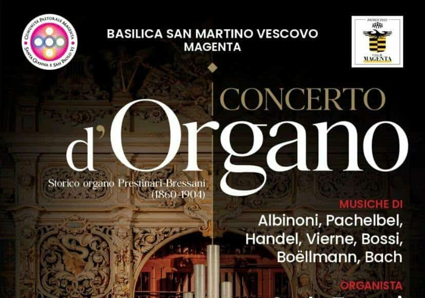 Le note del tempo: a Magenta il grande Concerto d’Organo nella Basilica di San Martino