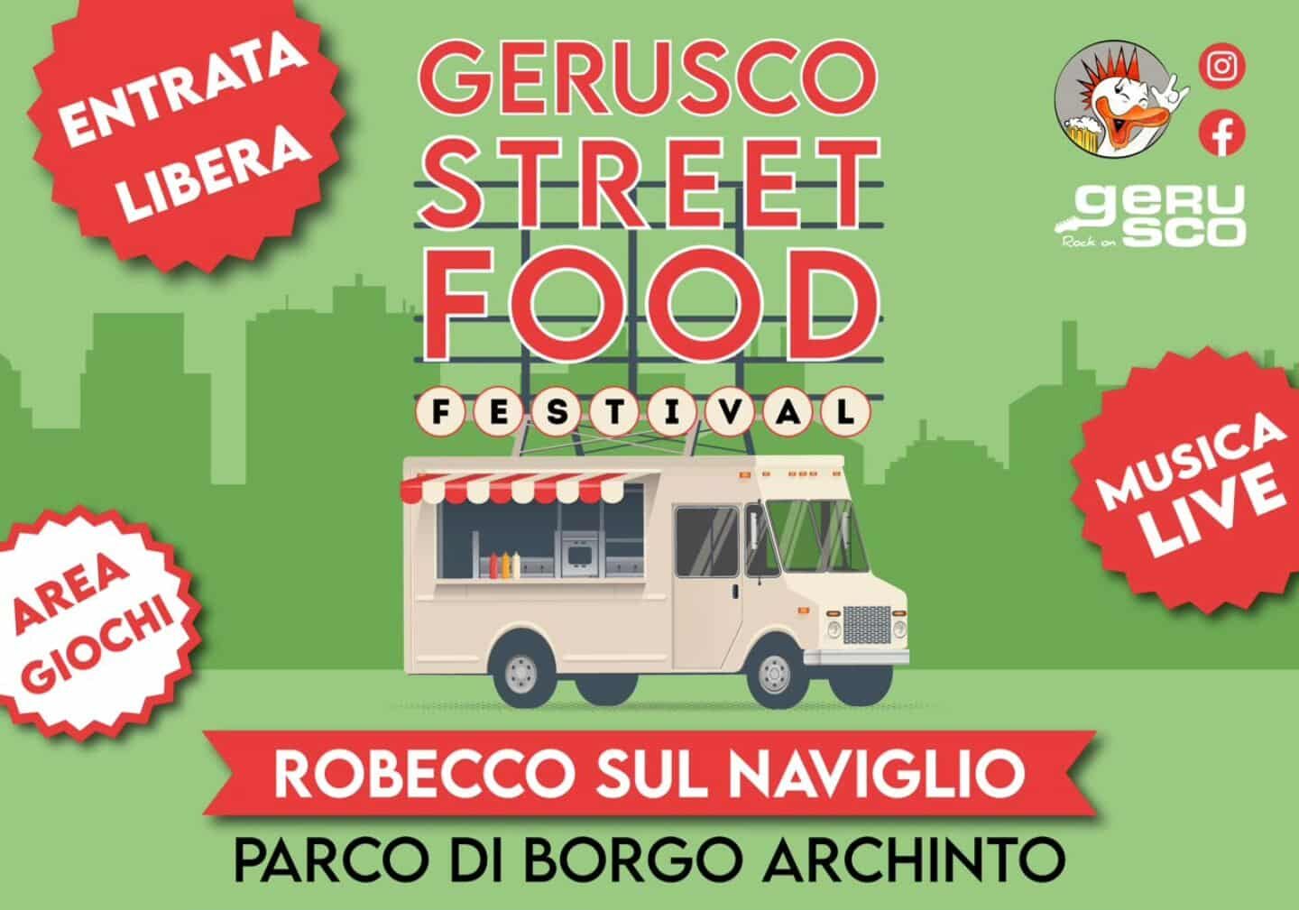 Gerusco Street Food Festival 2026: a Robecco tre giorni di festa, musica e comunità nel cuore del Ticino