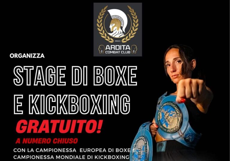 Grande Boxe & Kickboxing al “PalaMagenta”: stage gratuito con la campionessa mondiale Gloria Peritore