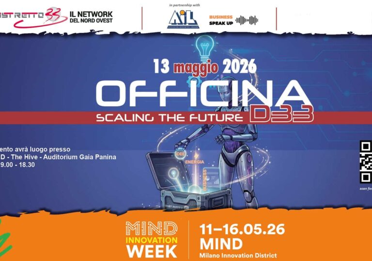 Mind: “OFFICINA D33 – Scaling the Future” torna l’appuntamento con l’Innovazione