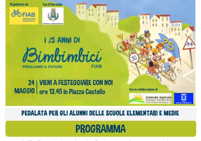 Bimbimbici compie 25 anni: ad Abbiategrasso una giornata di festa tra natura, sport e sicurezza stradale